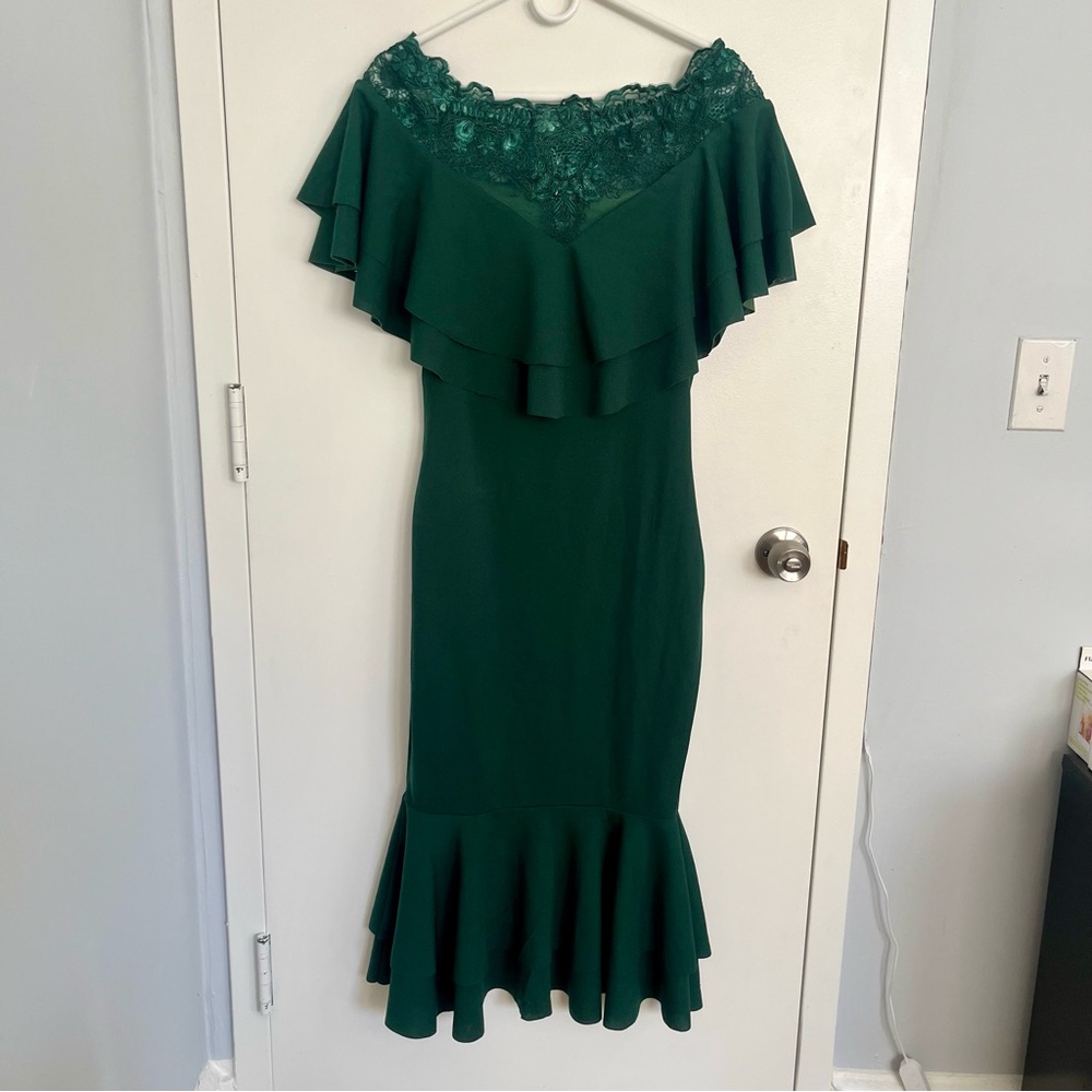 Shein ruffled layered dress large
